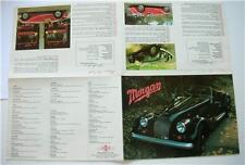 An Old Car Sales Brochure/Poster For The Morgan 4/4 2 and 4 seater Sports Car.