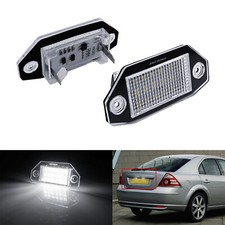 Pair For Ford Mondeo MK3 B4Y BWY 2000-2007 LED License Number Plate Light Canbus