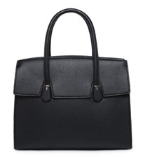 Boutique Plain Woman Lady faux Leather Small Tote Shoulder Top Handle Handbag