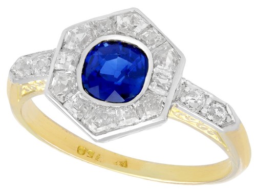 Antique french sapphire and - antique,