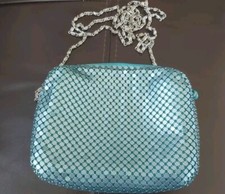 DREAMKEEPER - KIRK'S FOLLY @ QVC - EVENING BAG + CHAIN STRAP - TURQUOISE - NEW