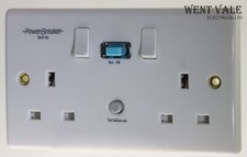 Greenbrook Power Breaker - K22WPAAN10-C 13a 10mA RCD Switched Twin Socket Outlet
