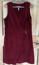 Size 12C 12 Curvy Pepperberry by Bravissimo Red Dress - Fine Cord