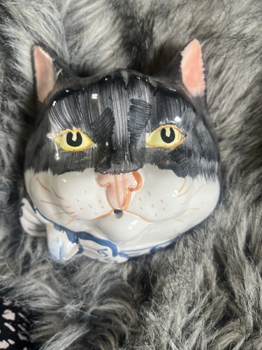 Vintage ceramic cat - vintage, wall