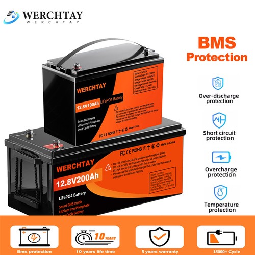 12v 300ah 200ah - 100ah, lithium