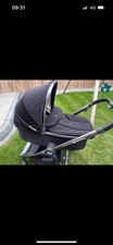 Babystyle Oyster 2 Black Chrome Pushchair Stroller with Carrycot and Accessories