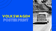 Volkswagen poster print car - print,