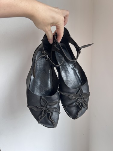 Trippen peony black leather - trippen,