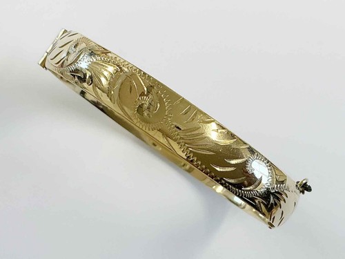 Vintage rolled gold bangle - vintage,