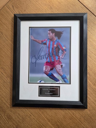 Authentic framed ronaldinho - authentic,