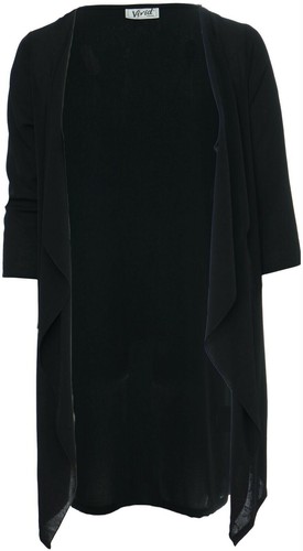 Black textured georgette - black,