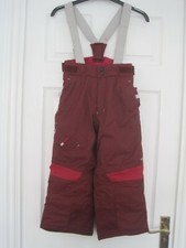 Burgandy winter ski trousers
