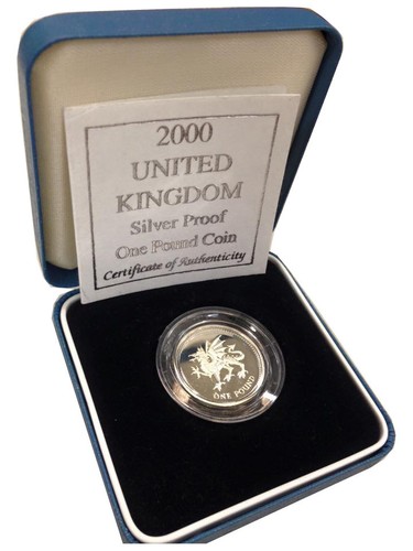 Silver proof one pound - proof,