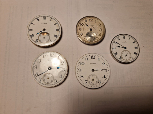 Antique pocket watch movements - antique,