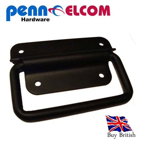Black sprung surface handle - un-sprung,