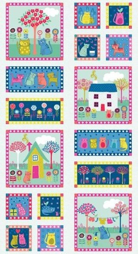 Kitty cat panel by - cat, makower