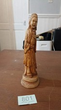 Antique Chinese Carved Goddess Kwan Yin Statue Bodhisattva Guan Yin Holding