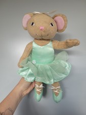 Angelina Ballerina Green Dress Poseable Mouse 13" Plush Soft Toy - Sababa Toys