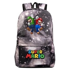 Super Mario Bro Backpack Students Bookbag Schoolbag Men Women Causal Laptop Bag