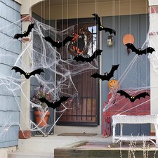 Halloween Hanging Bats, 12PCS