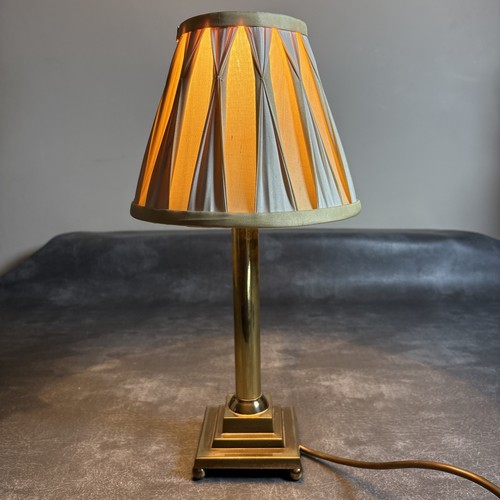 Brass column table - brass,