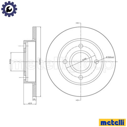 Brake disc 0377 for - disc, 23-0377