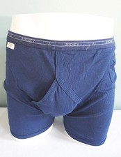 Vintage 1980s Mens Trunks Pants Jockey Underpants Unused Navy Blue Y Fronts 36"
