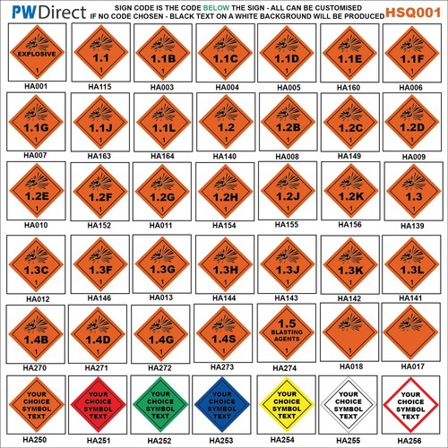 Sign explosive orange diamond - orange,
