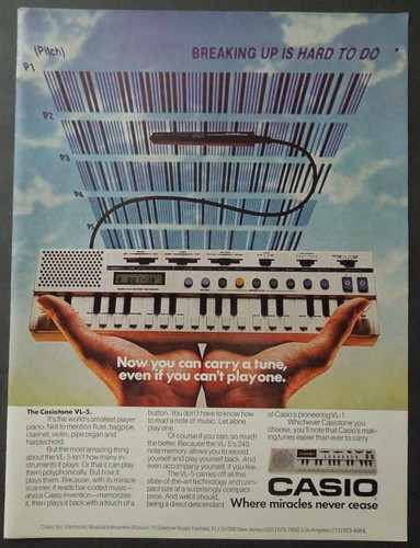 1982 casio casiotone mini - casiotone, vl-5
