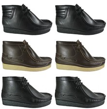 Mens Nicholas Deakins Leather Boots New Hi Tops Lace Ups Shoes Sale Size 7-11