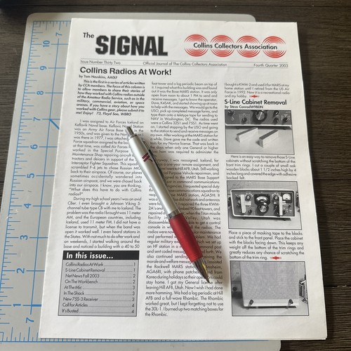 Collins radio signal - collins,