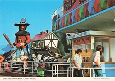 John Hinde Postcard The Giant Pleasure Beach Great Yarmouth Roller Coaster