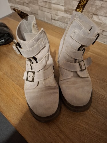 Martens suede buckled boots - martens,