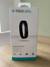 Fitbit Alta Fitness Wristband Boxed Stainless Steel Tracker Black Band