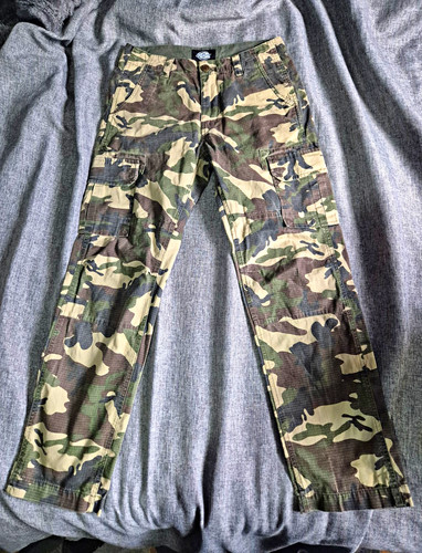 Dickies camo cargo trousers - camo,