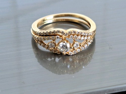 Gold 50 diamond pave - 18,