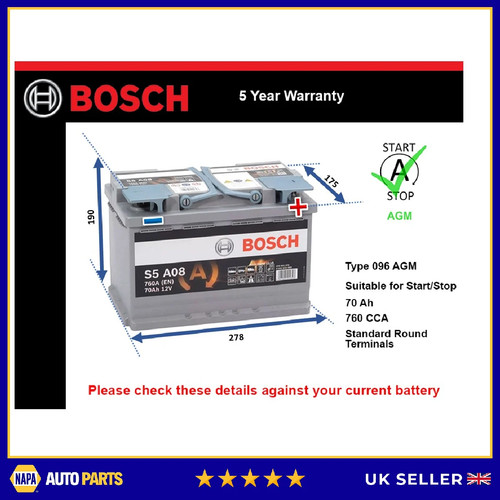 Agm battery fits lamborghini - battery,