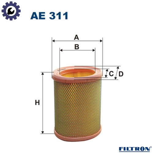 Air filter 311 for - filter, ae