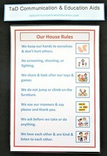 Our House Rules Chart - Autism