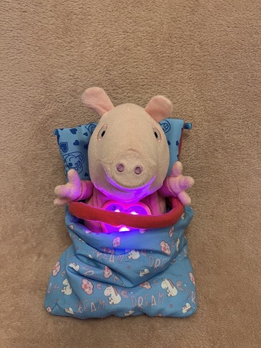 Peppa pig plush - peppa, sleepover
