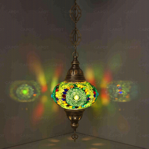 Green turkish mosaic ceiling - turkish,