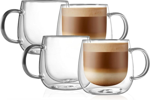 16oz double walled glass - walled,