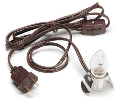 Brown clip lamp light - light, 6'