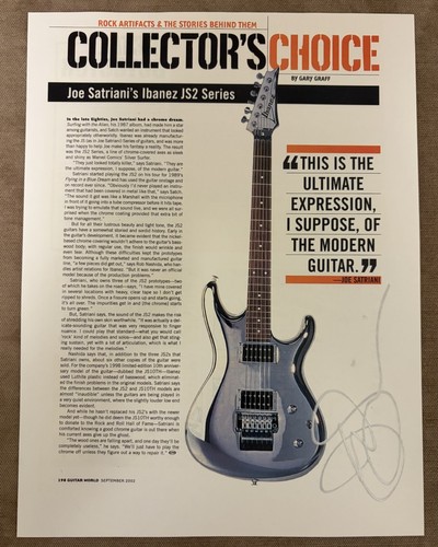 Joe satriani signed guitar - signed,