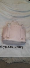 Michael Kors Faux Leather Tote Clear Logo Straps Blush Pink Nude VGC + Dust bag 