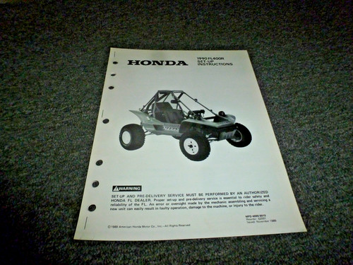 1990 honda fl400r person - honda, 1-person