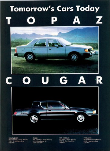 1983 topaz cougar - 1983,