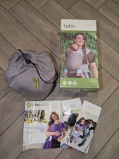 BOBA - Grey Classic Fabric Baby Wrap Carrier / Sling (slightly used) 0-36 months