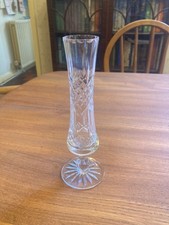 Vintage  Hand-Cut Single Stem Vase 7 Inches Tall