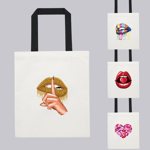 Printed shopping tote bag eco - shopping,